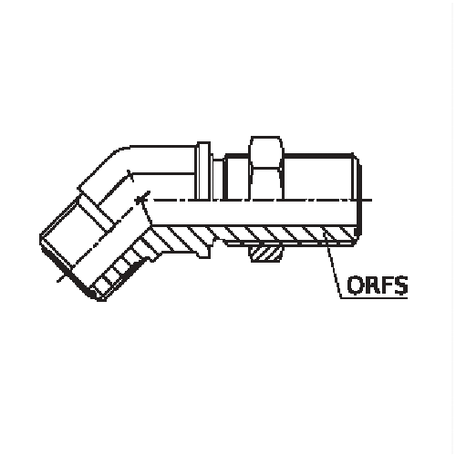 ADAPTADOR 45° ORFS PAINEL 3