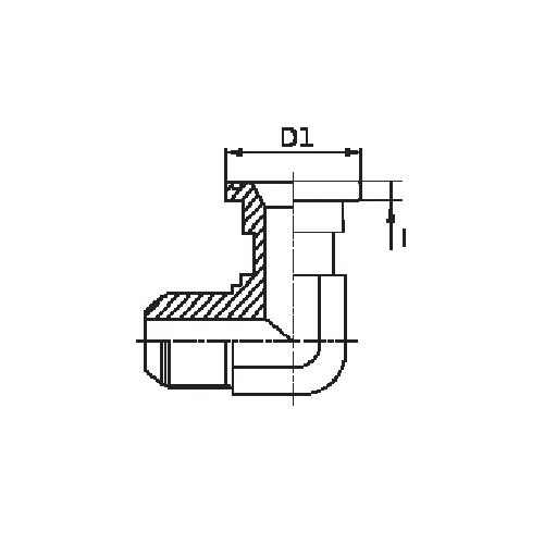 ADAPTADOR 90° FLANGE 3000 PSI 3
