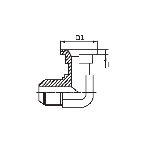 ADAPTADOR 90° FLANGE 6000 PSI 3