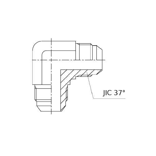ADAPTADOR 90° MACHO JIC 37° 3