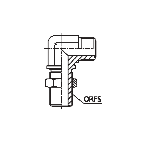 ADAPTADOR 90° ORFS PAINEL 4