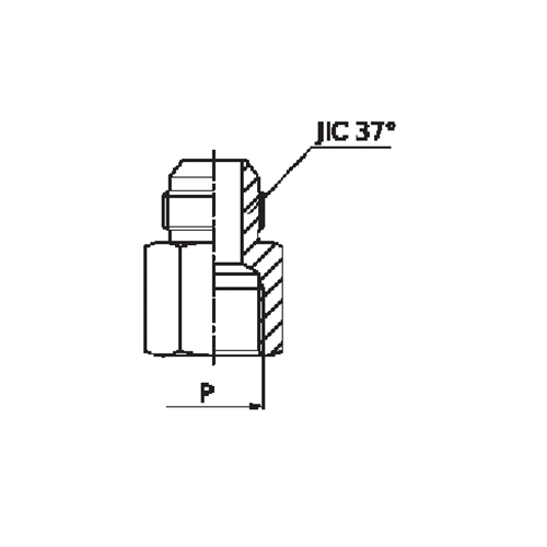 ADAPTADOR FÊMEA NPTF X MACHO JIC 3