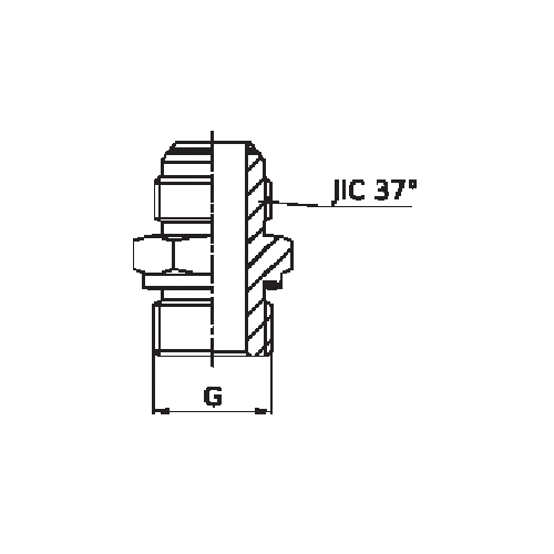 ADAPTADOR MACHO BSPP VEDAÇÃO COM ANEL ED x MACHO JIC 4