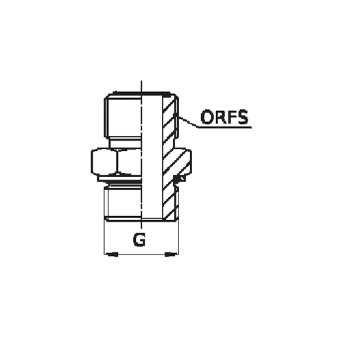 ADAPTADOR MACHO BSPP VEDAÇÃO COM ANEL O’RING X MACHO ORFS 4