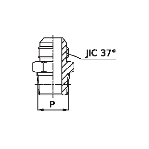 ADAPTADOR RETO MACHO NPTF X MACHO JIC 4