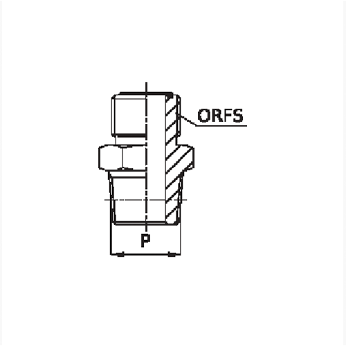 ADAPTADOR RETO MACHO NPTF X MACHO ORFS 4