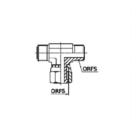 ADAPTADOR TEE CENTRAL FÊMEA ORFS 3