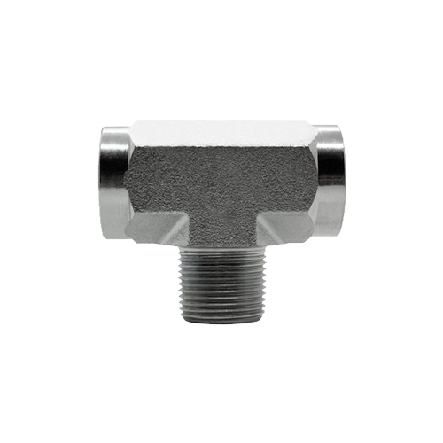 ADAPTADOR TEE MACHO CENTRAL NPTF X FÊMEA NPTF 1