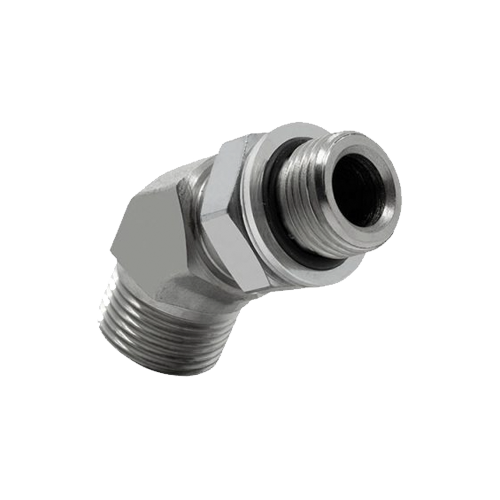 Adaptador 45° BSPP Macho Orientável x Macho ORFS 3