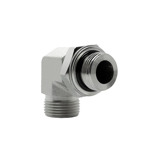 Adaptador 90° BSPP Macho Orientável x Macho ORFS 3