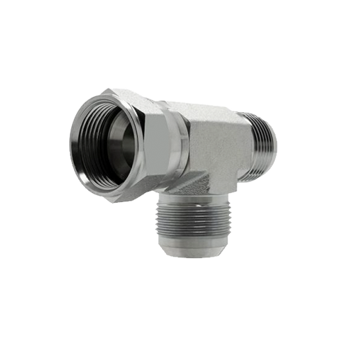 Adaptador Tee Lateral Fêmea Giratória JIC 37° 3