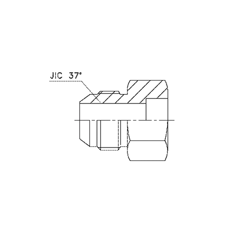 Bujão Macho Sextavado Externo JIC 37° 3