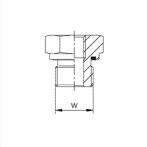 Bujão Macho Sextavado Externo UNF Vedação com O’Ring 3