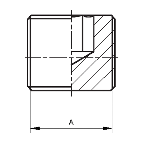 Bujão Macho Sextavado Interno DIN 906 BSPP 3