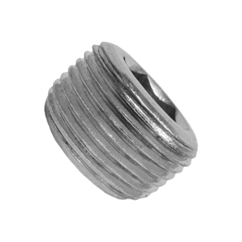 Bujão Macho Sextavado Interno DIN 906 BSPT 2