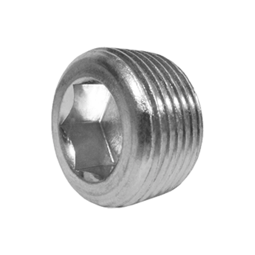Bujão Macho Sextavado Interno DIN 906 NPTF 2