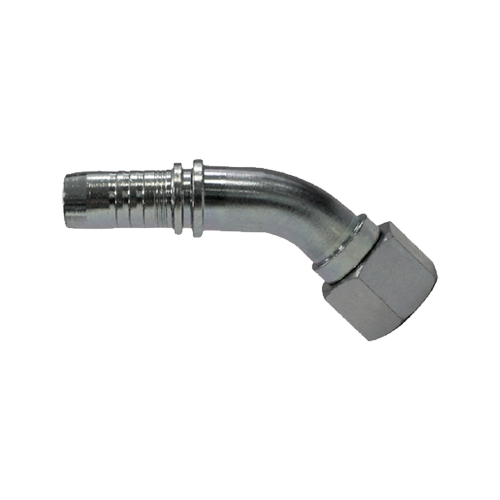 Terminal Prensado 45° Fêmea Giratória BSPP Boleado 1