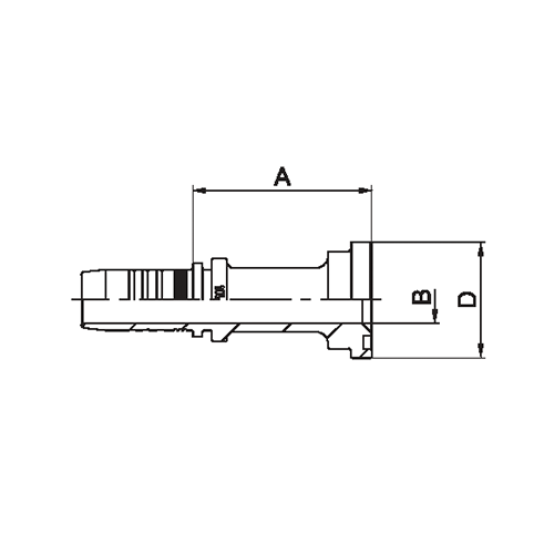 Terminal Prensado Flange Reto (3000 PSI)2