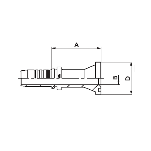 Terminal Prensado Flange Reto (6000 PSI) 2