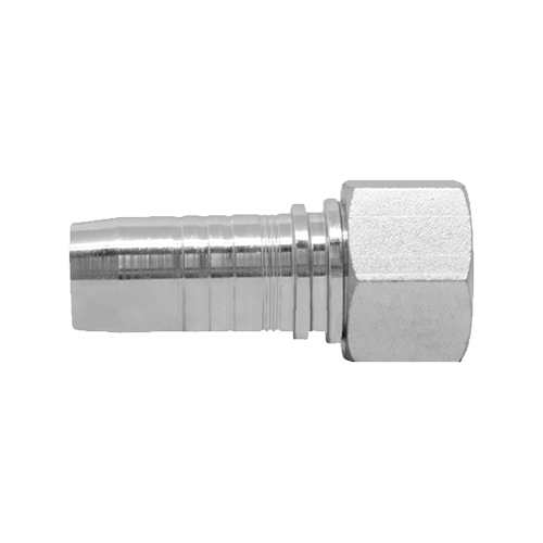 Terminal Prensado Reto Fêmea Giratória BSPP Boleado 1