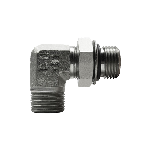 Conexão 90° Macho Orientável Rosca BSPP 1