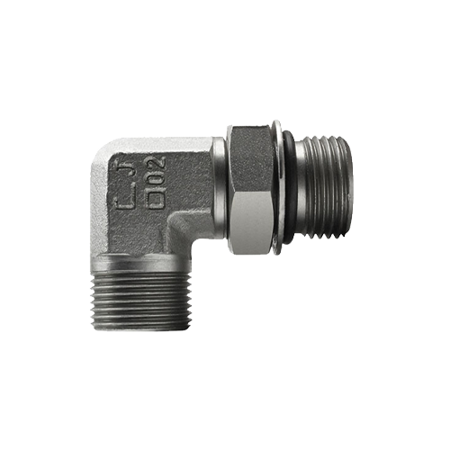 Conexão 90° Macho Orientável Rosca UNF 2