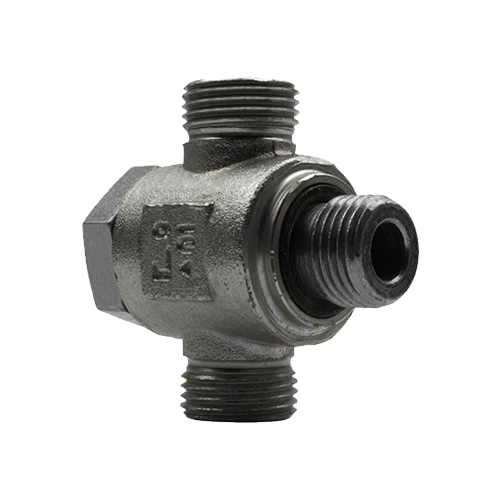 Conexão Banjo Tee Rosca Métrica Orientável Vedação Anel ED 2