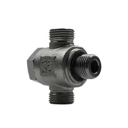 Conexão Banjo Tee Rosca Orientável Vedação Anel ED 2