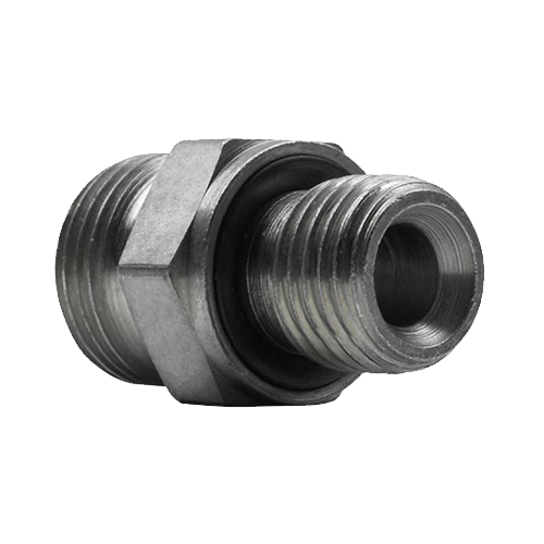 Conexão Macho Reto Rosca BSPP Vedação com Anel ED 3