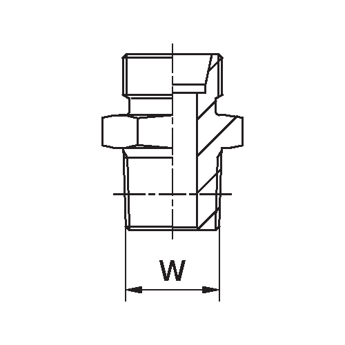 Conexão Macho Reto Rosca NPT 4