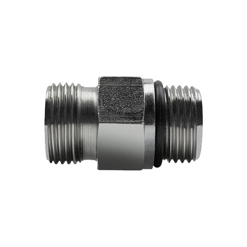 Conexão Macho Reto Rosca UNF Vedação com Anel O’Ring 1