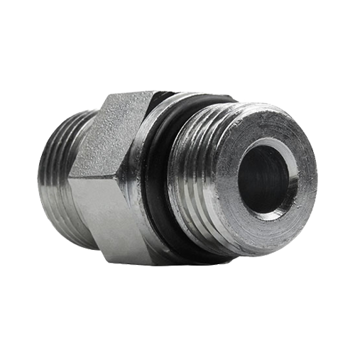 Conexão Macho Reto Rosca UNF Vedação com Anel O’Ring 2