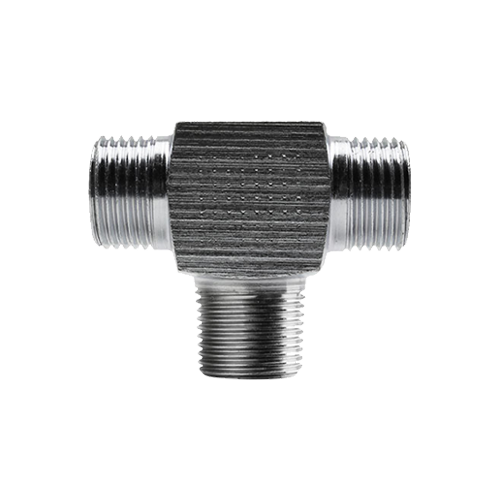 Conexão Tee Macho Central Rosca NPT 1