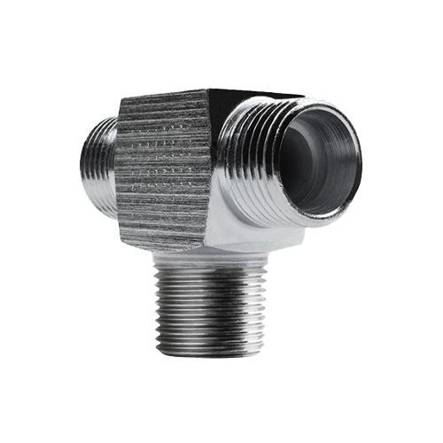 Conexão Tee Macho Central Rosca NPT 2