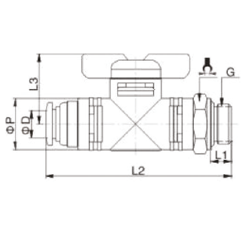 Valvula de esfera BVC-R2